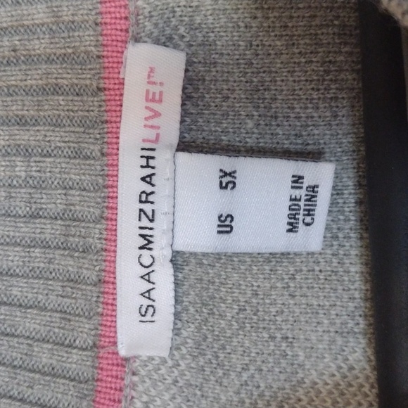 5X Isaac Mizrahi sweater houndstooth - Picture 4 of 7